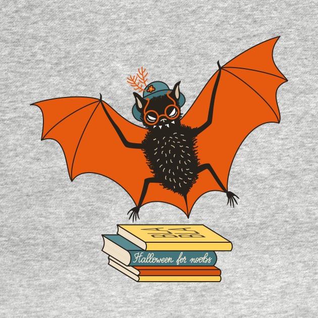 Bat granny book lover by Boriana Giormova